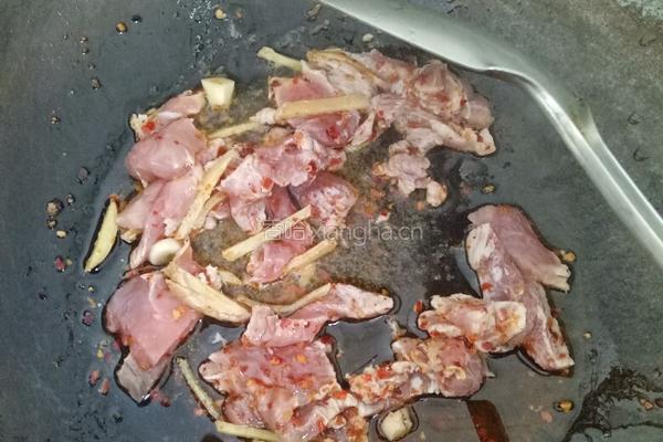 肉片炒三丁的做法图解5