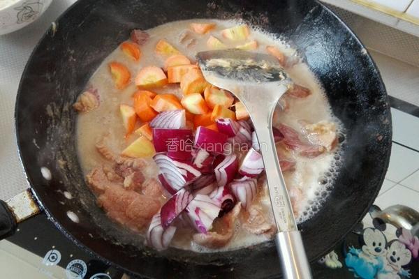 卡通兔咖喱牛肉饭的做法图解11