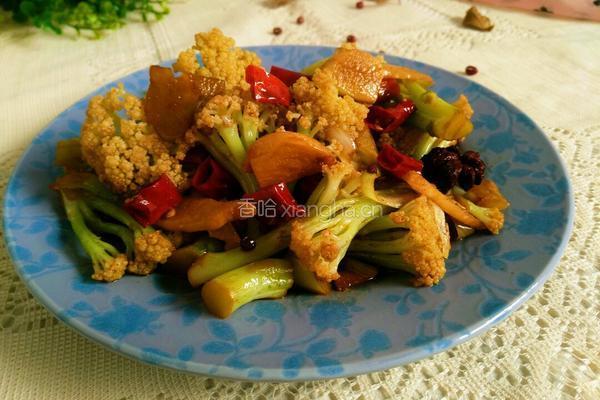 干煸孜然菜花的做法图解10
