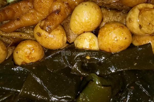 卤鸡爪海带豆皮与鹌鹑蛋