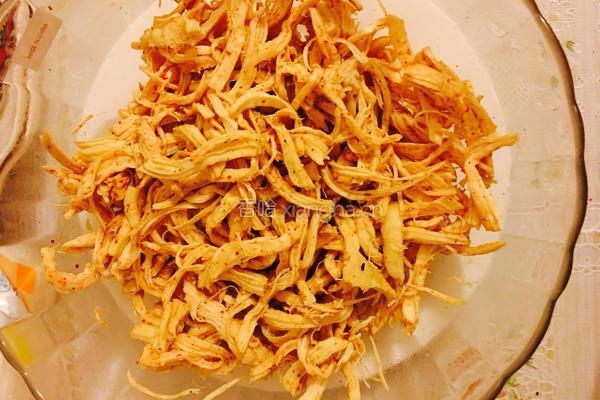完美减肥健身小零食-烤鸡胸丝儿的做法图解4