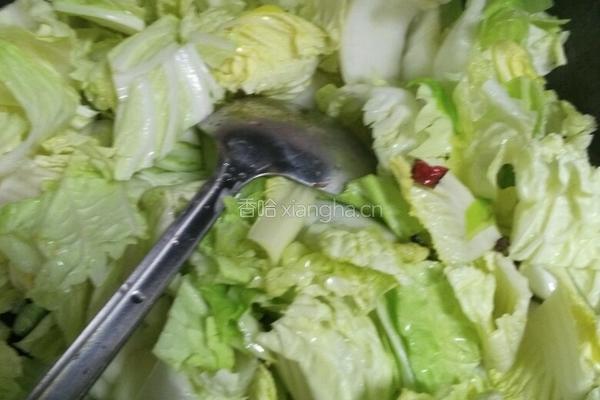 白菜粉条豆腐泡的做法图解2