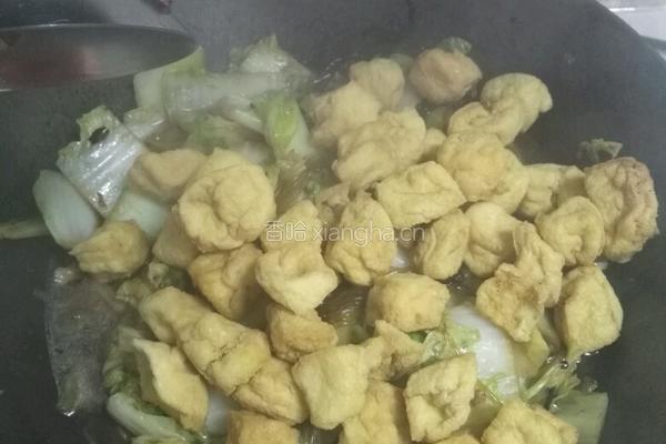 白菜粉条豆腐泡的做法图解4