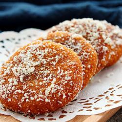 椰蓉南瓜豆沙饼的做法[图]