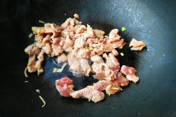 肉丝菠菜米粥的做法图解3