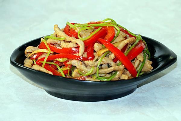 红椒肉丝的做法图解9