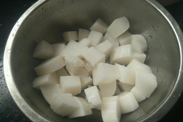 白萝卜蛏干炖排骨的做法图解4