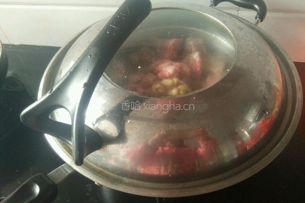 白萝卜蛏干炖排骨的做法图解9