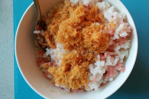 肉松火腿饭团的做法图解4