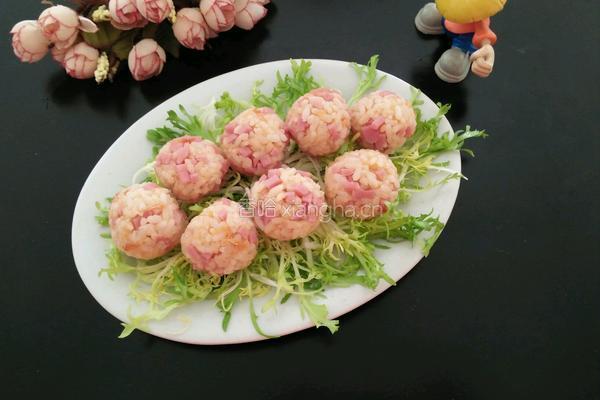 肉松火腿饭团的做法图解8