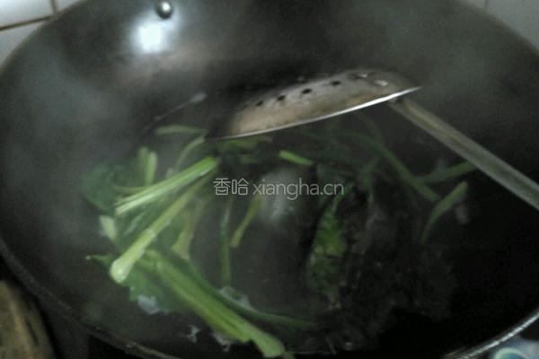 凉拌粉丝菠菜的做法图解4
