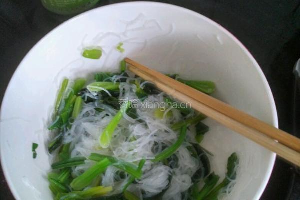 凉拌粉丝菠菜的做法图解8