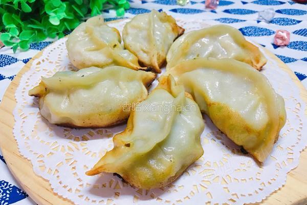 青菜猪肉煎饺的做法图解14