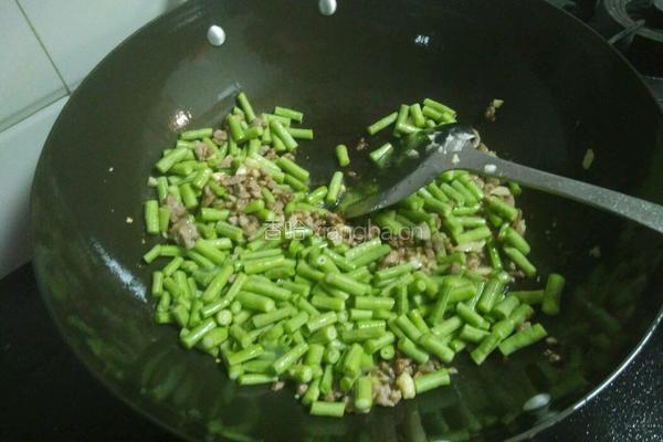 家常炒豆角的做法图解6