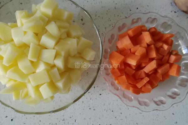 咖喱什锦鸡肉饭的做法图解2