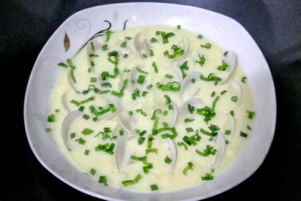 蚬子水蒸蛋的做法图解9