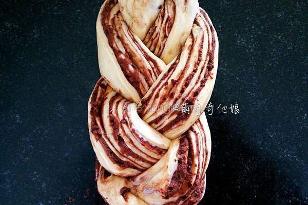 大理石纹豆沙土司的做法图解18