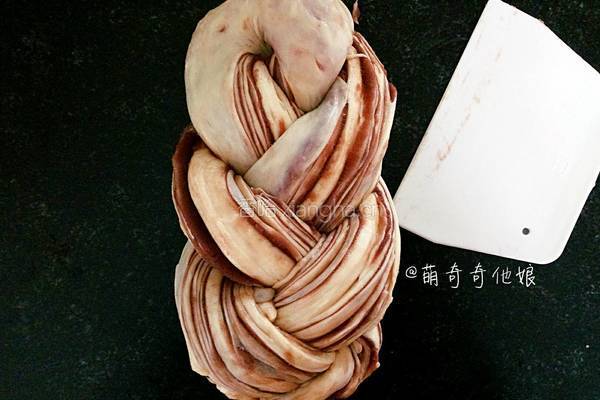 大理石纹豆沙土司的做法图解28