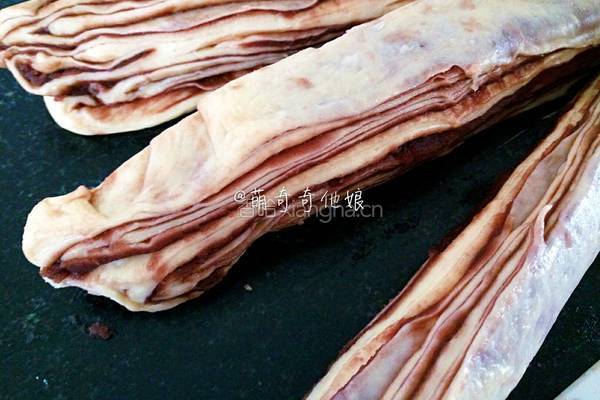大理石纹豆沙土司的做法图解29