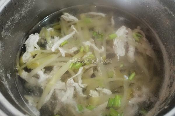 榨菜肉丝汤的做法图解7
