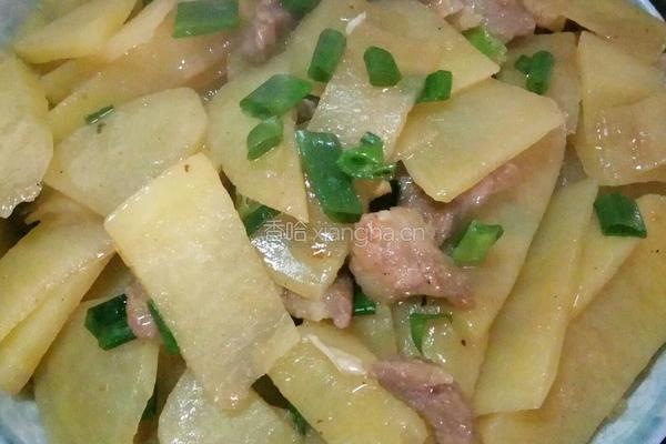 土豆炒肉片的做法图解6