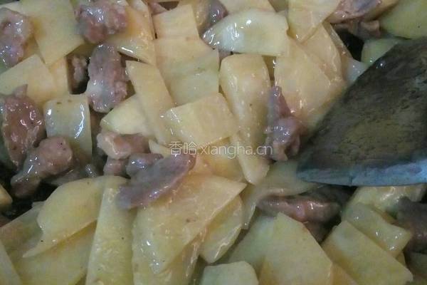 土豆炒肉片的做法图解5