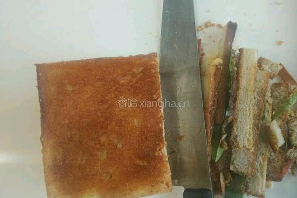 火腿鸡蛋三文治的做法图解8