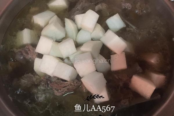 羊排炖萝卜的做法图解4