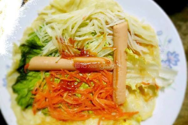 鸡蛋灌饼的做法图解1