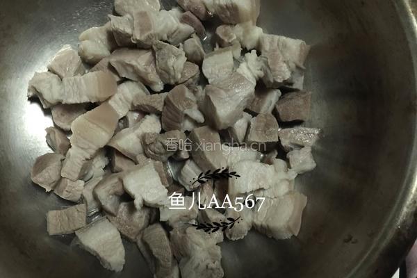 猪肉炖松伞蘑的做法图解5