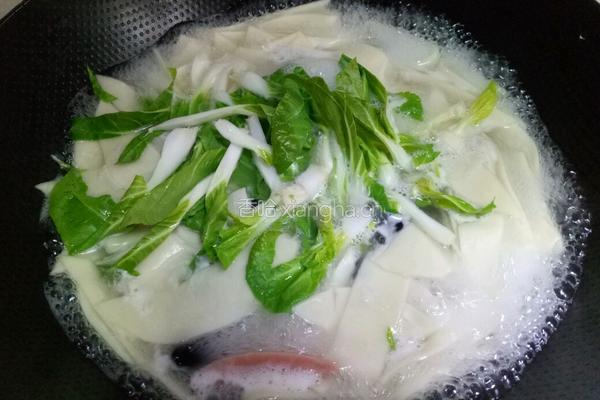 青菜面片汤的做法图解9