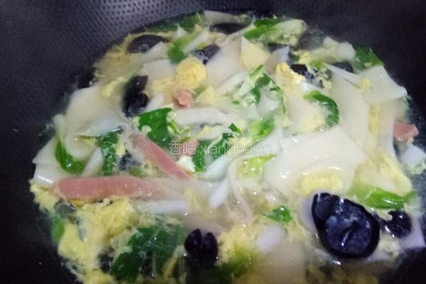 青菜面片汤的做法图解12