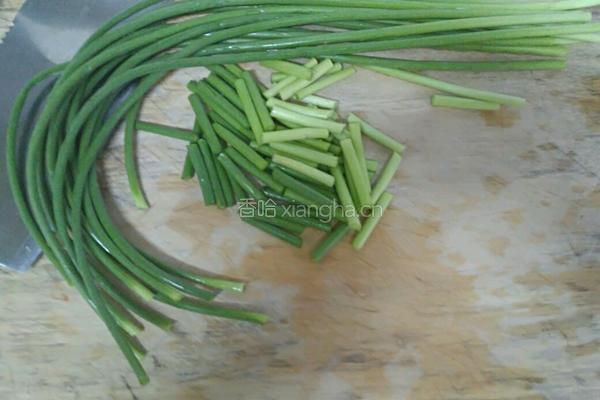 蒜苔炒肉片的做法图解3