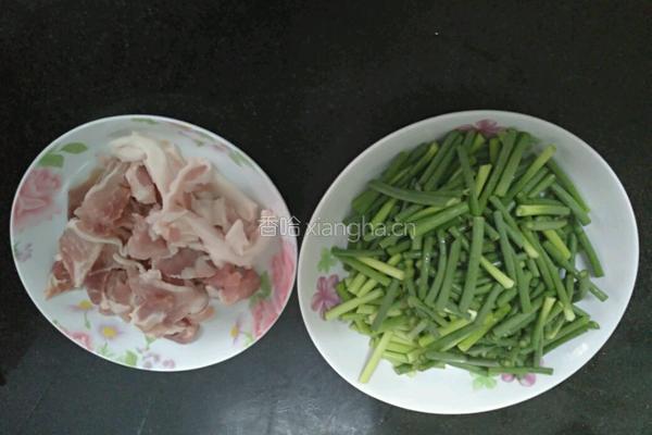 蒜苔炒肉片的做法图解4