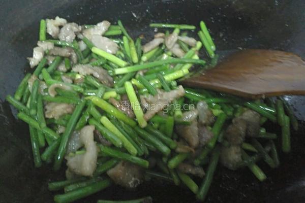 蒜苔炒肉片的做法图解10