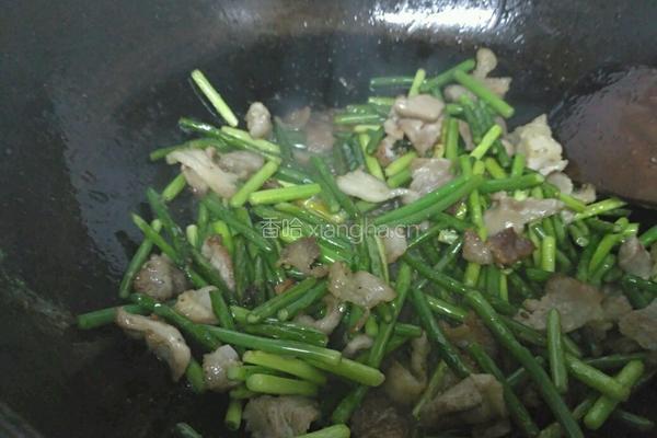 蒜苔炒肉片的做法图解11