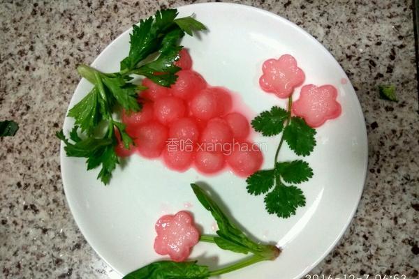 水晶萝卜葡萄的做法图解7