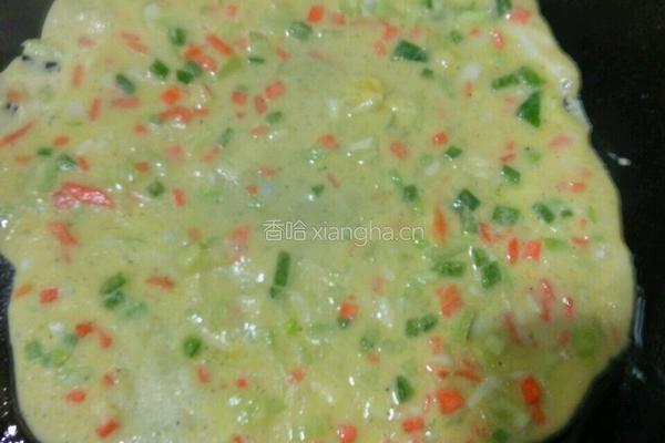 什锦鸡蛋饼的做法图解6