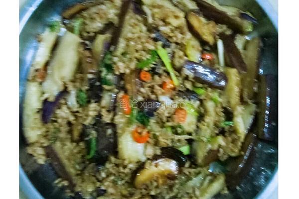 红烧茄子加肉末的做法图解4