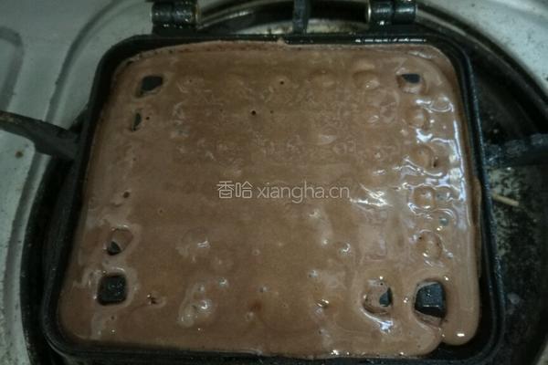 可可华夫饼的做法图解4