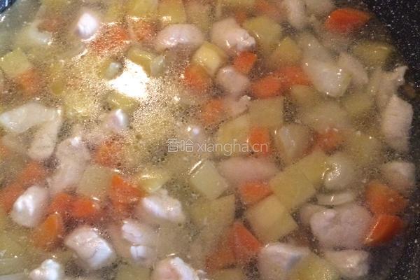 咖喱土豆鸡肉盖饭的做法图解4