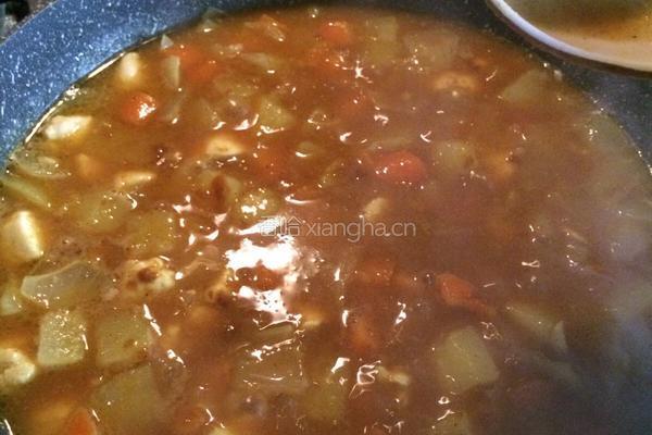 咖喱土豆鸡肉盖饭的做法图解6