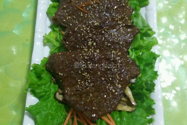 香菇扒牛排的做法图解7