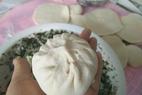 荠菜肉蒸包的做法图解13