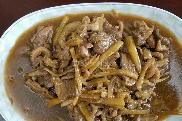姜丝炒鸭肉