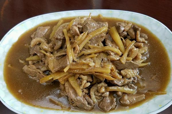 姜丝炒鸭肉的做法图解6