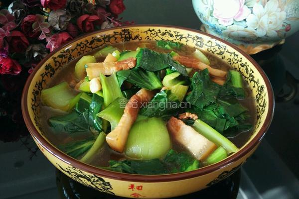 青菜烧大肉的做法图解10