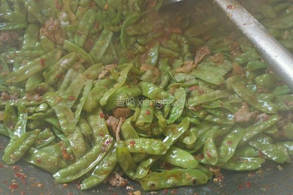 炒豌豆角的做法图解5