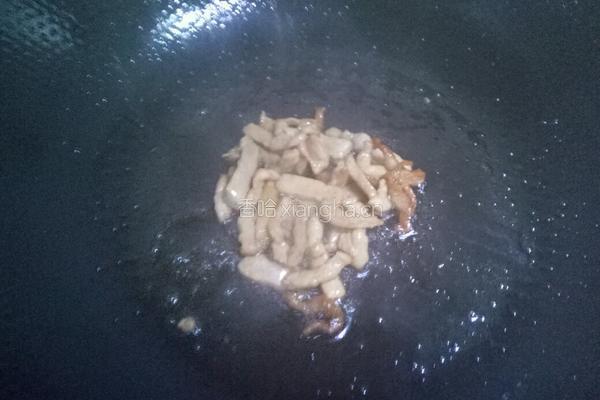 白芹炒肉丝的做法图解4