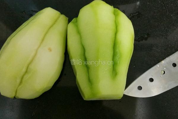 素炒佛手瓜的做法图解2